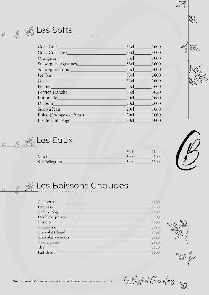 Le bistrot Charolais - Menu Image 3